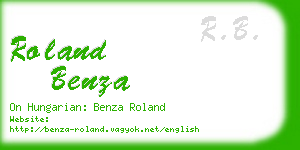 roland benza business card